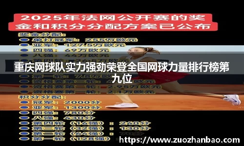 重庆网球队实力强劲荣登全国网球力量排行榜第九位